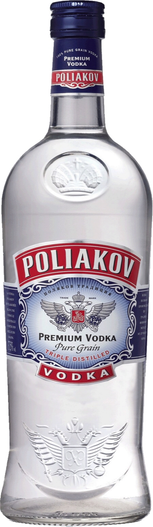 Poliakov Vodka - 100% Pure Grain Vodka COLOUR: Pure and