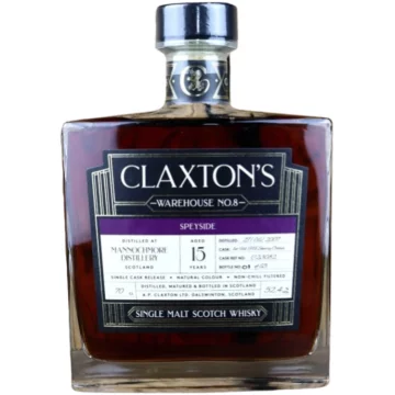 Claxton's Warehouse No.8 Mannochmore 15 YO Speyside