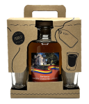 Battumse Whisky-Caramel Likeur Geschenkverpakking met 2 Shotglaasjes